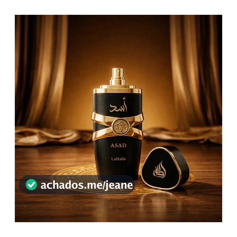 Perfume Masculino Arabe Assad Latafa Eau de Parfum 100ml - Excelente Fixação Cheiroso Dia e Noite