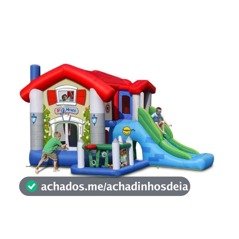 The Big House Kid Play Inflável 9 atividades Multipark Inflável 4,55 x 3,30 x 2,65m Com Motor