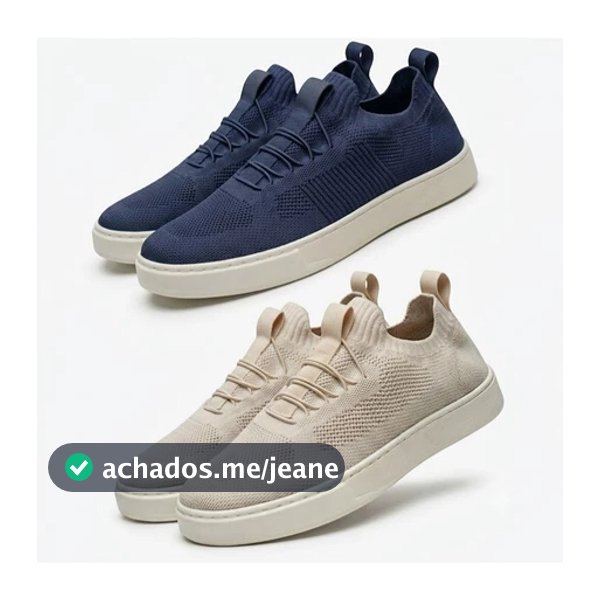 Kit 2 Pares Tênis Knit Masculino Estiloso Sapatênis Leve E Confortável - ENVIO RÁPIDO