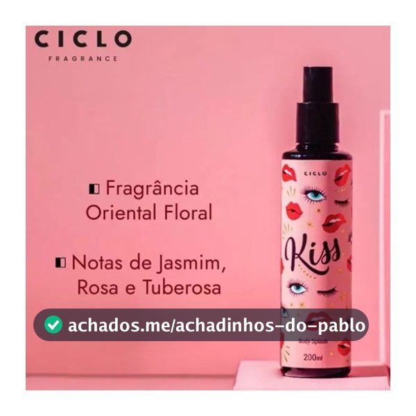 CICLO Kiss Body Splash (200ml) perfumado - perfume