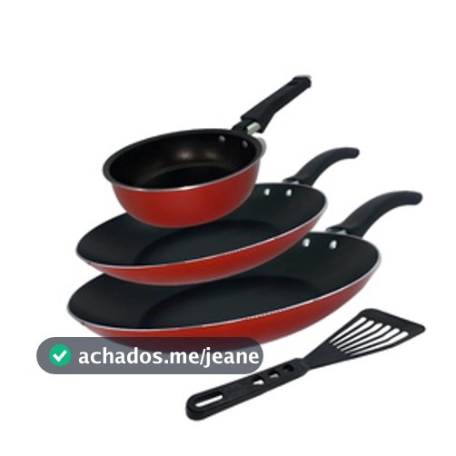 Conjunto De Frigideira 3 Peças Antiaderente Techflon Nacional