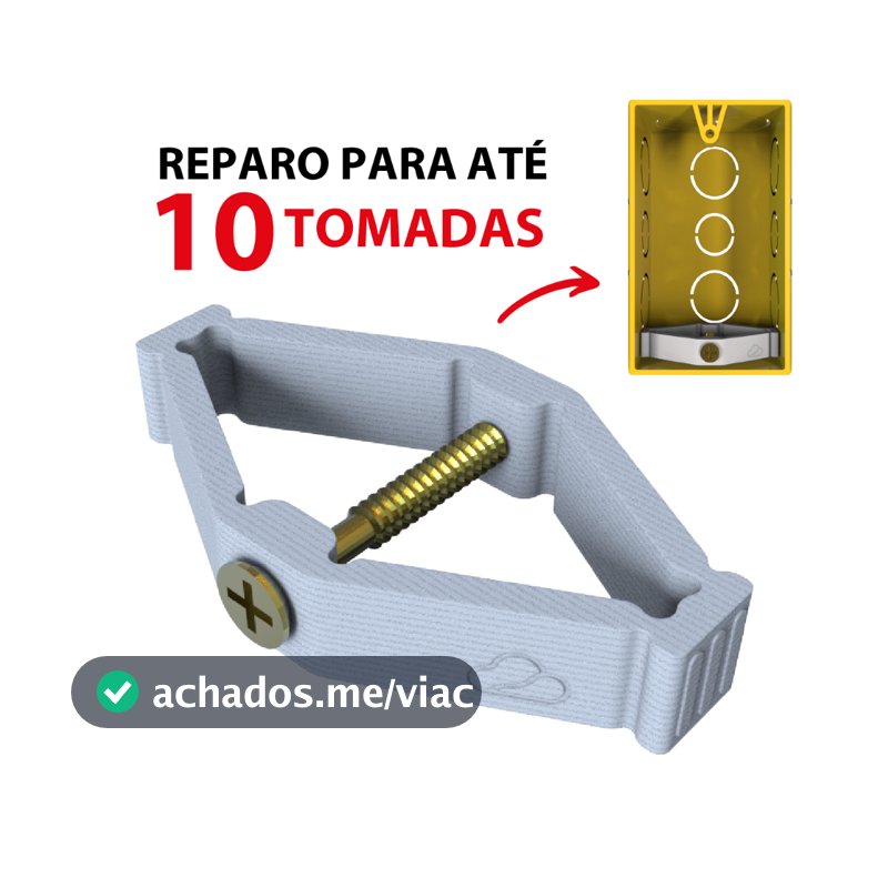 Kit Reparo Salva Abas Tomadas Caixinha Luz 4x2 Expansível Compacto