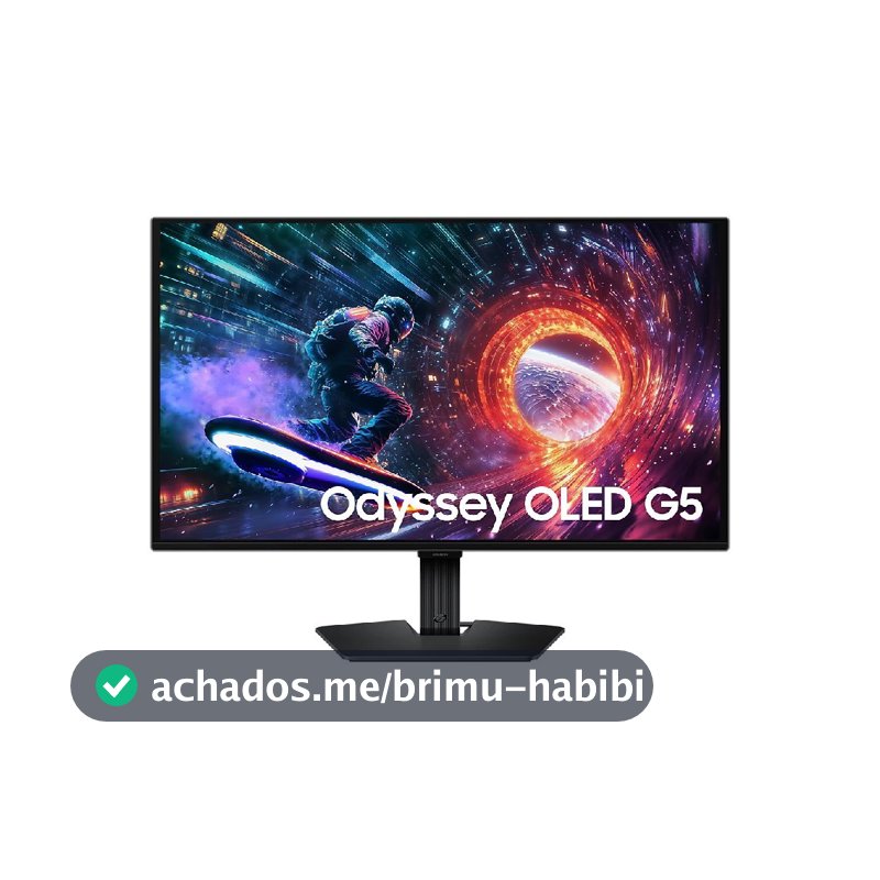 Monitor Samsung Odyssey 27" QHD 180Hz 0.03ms OLED DP HDMI - LS27FG500SLMZD