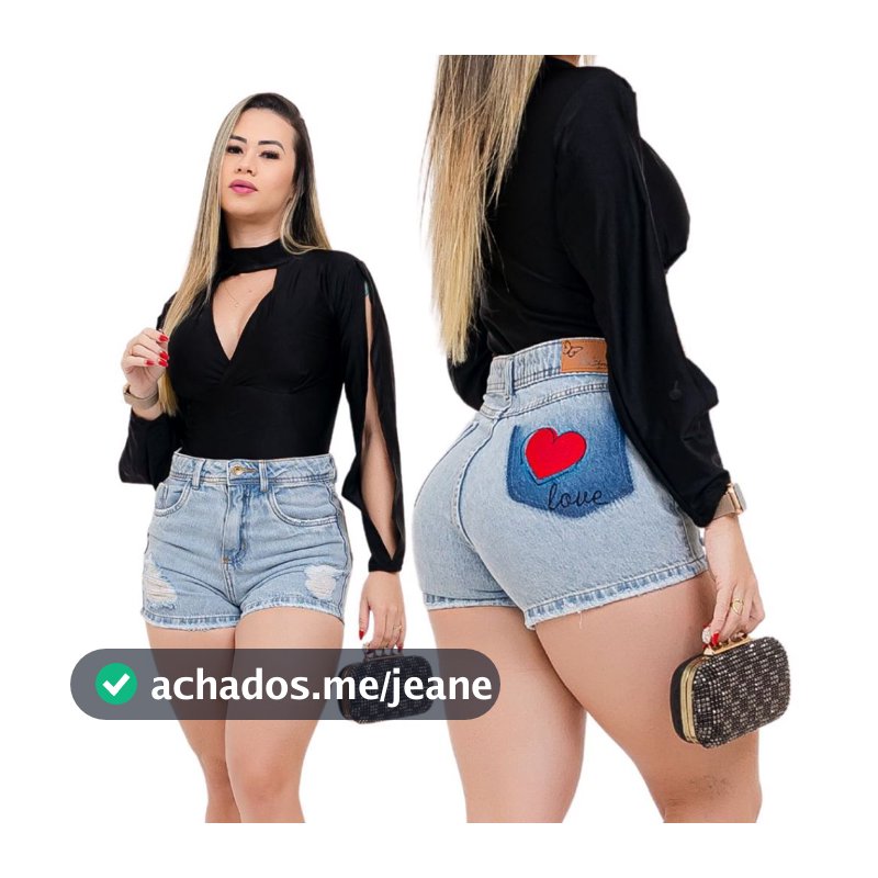 Short Jeans Feminino Premium Queima de Estoque - Últimas Unidades