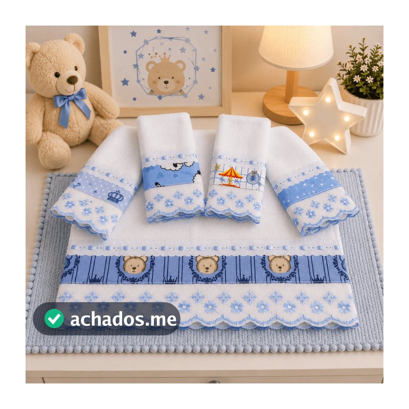 Kit Fralda Com 05 Babete Fraldinha De Boca Pano De Boca Para Bebê Com Passafita e Lasy 100% Algodao Varias Cores Atuais