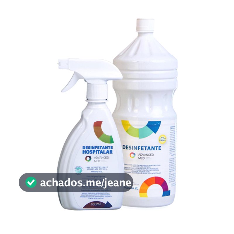 Kit Desinfecção Hospitalar - Gatilho e refil 2 litros Advanced Med