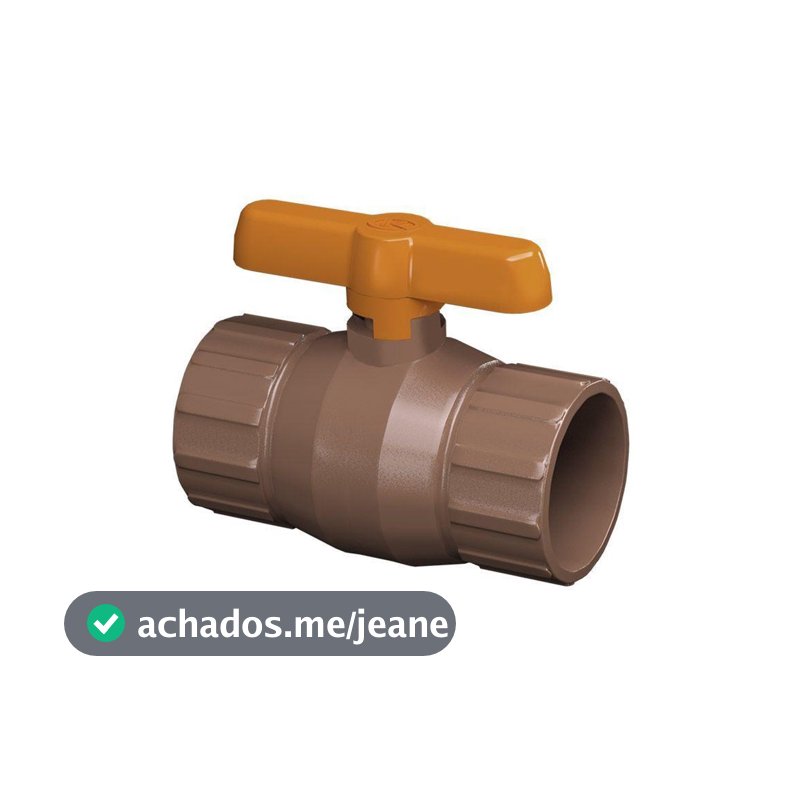 Registro Esfera Krona Compacto Soldável 50mm 11/2 ou 25mm 3/4 pra cano e tubo