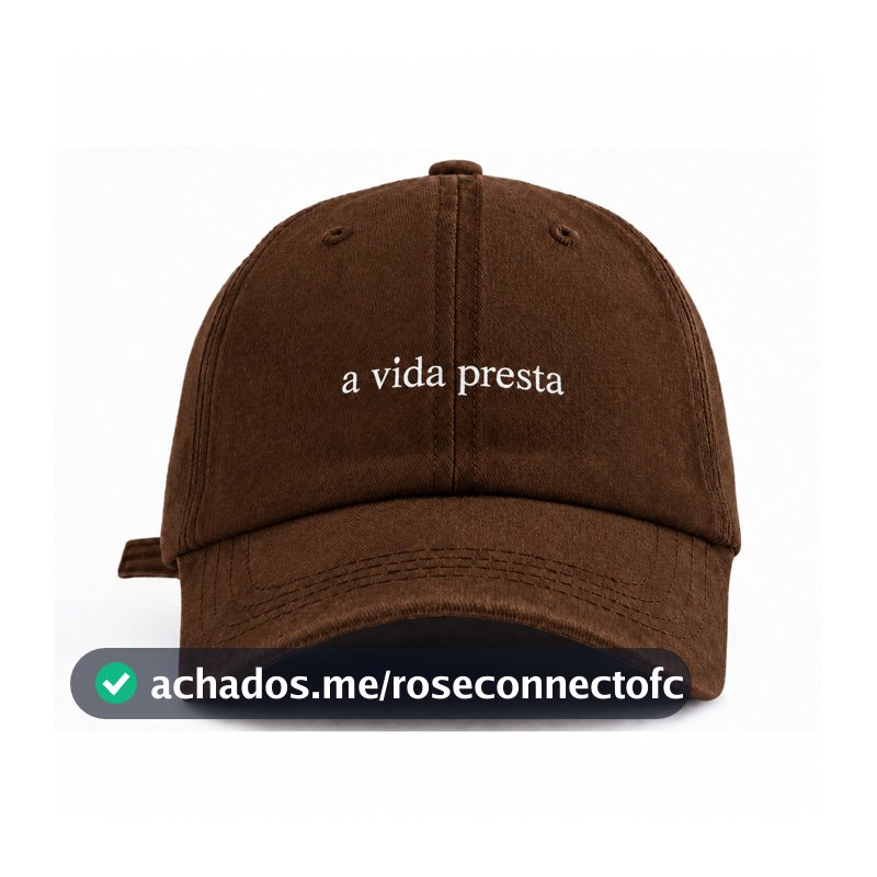Boné Marrom Feminino ou Masculino Unissex Ajustável Minimalista Dadhat Beisebol a vida presta