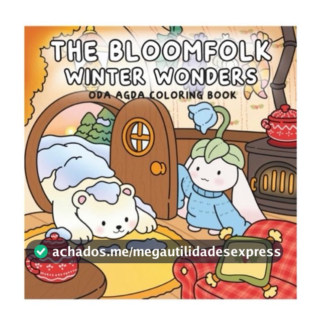 The bloomfolk Winter Wonders livro de colorir