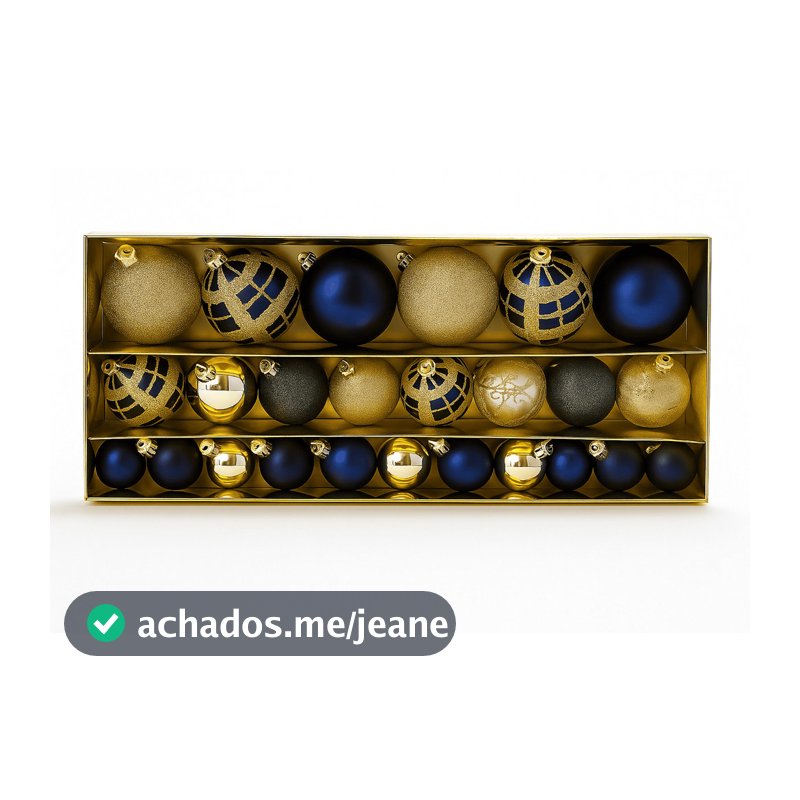 38 Bolas de Natal Decoração Árvore Premium Luxo Feitos a mão