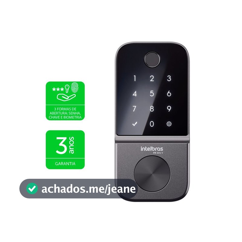 Fechadura Digital Intelbras de Embutir FR 221V  - 4300372