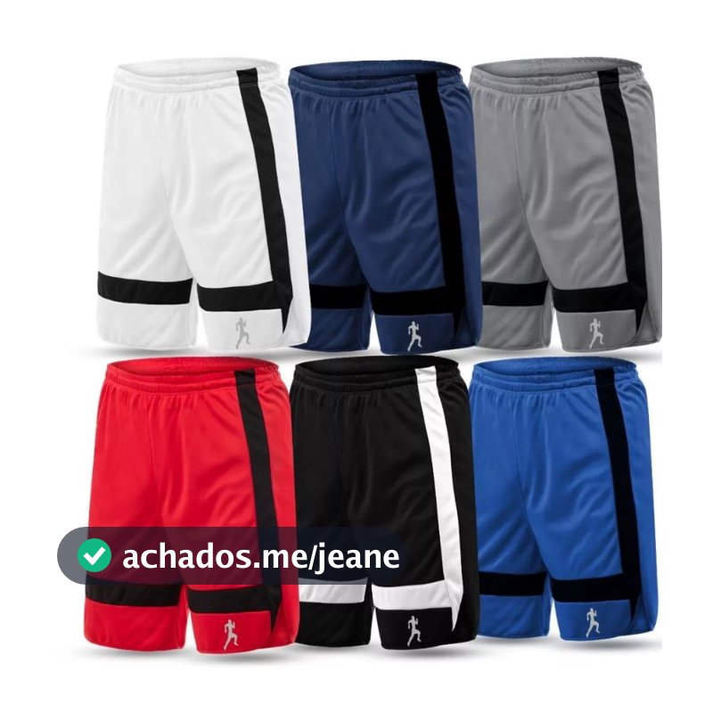 Kit 6 ou 3  Bermudas Shorts Masculinas Dry Fit Academia Treino Esportiva Dupla