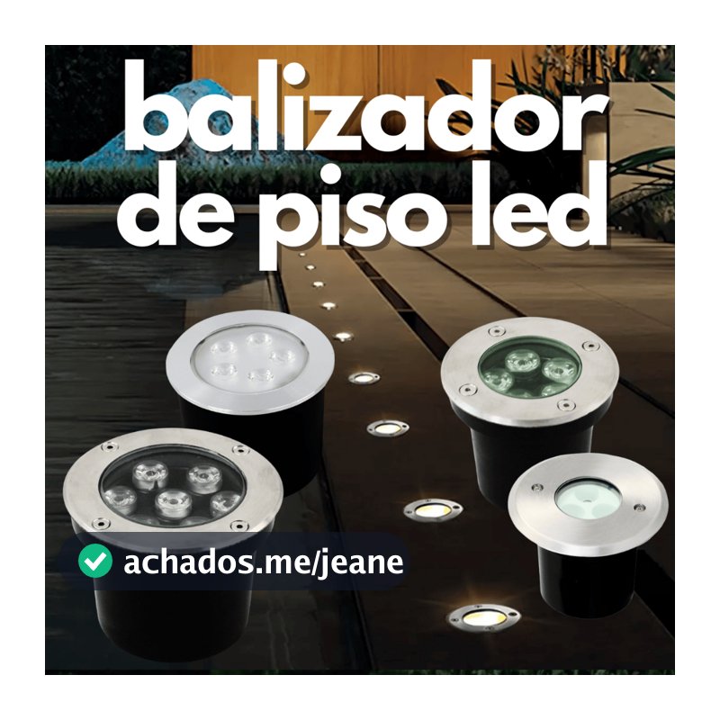 Balizador Spot Led Embutir Chão Piso Jardim 1w 3w 5w 6w 7w Lâmpada Luminária Bivolt Blindado Prova D'água