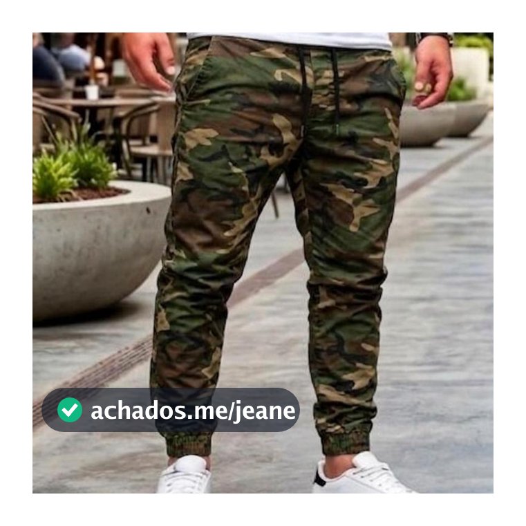 Calça Masculina Camuflada Jogger Exercito Militar