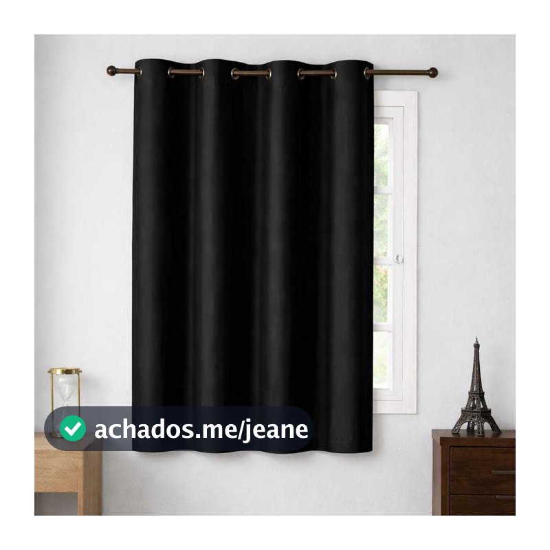 Cortina Para Sala e Quarto 1,10m x 1,30m Blackout Corta 100% a Luz Envio Rápido