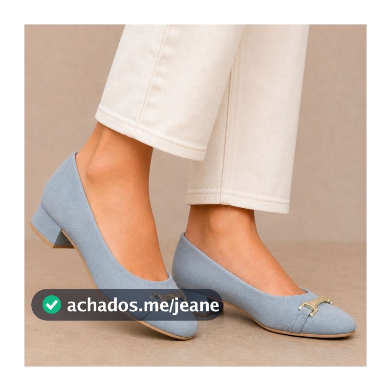 Sapato Feminino Salto Baixo Bico Redondo Ramarim 2415223