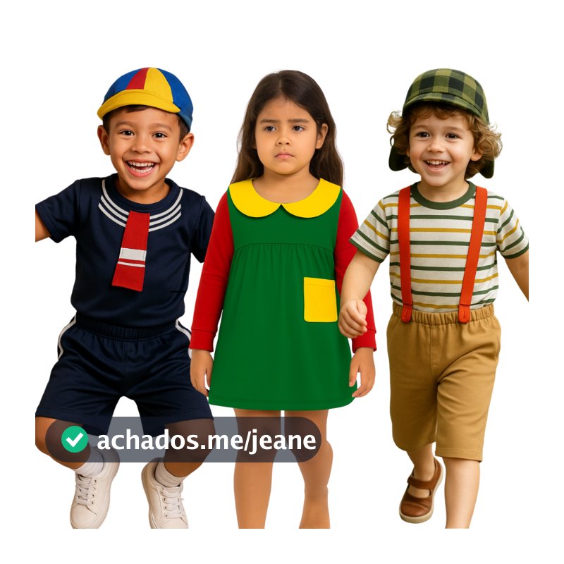 Fantasia Turma do Chaves Infantil  Chaves Kiko e Chiquinha Festa Turma do Chaves