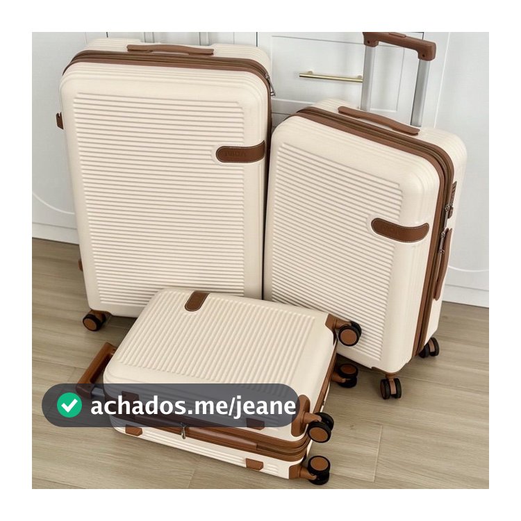 Mala Expansivel EGRANDE 40kg de bordo de em promoção  Mala de Viagem Feliz POLIPROPILENO