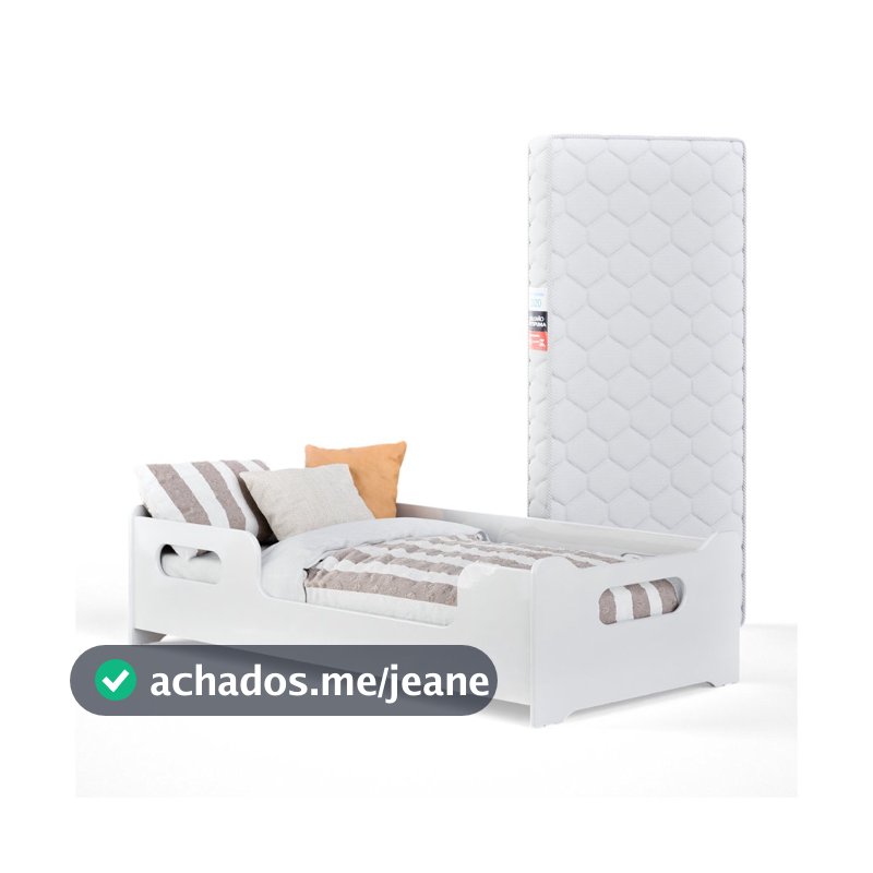 Cama Infantil com colchão Montessoriana Baixa Juvenil E Grade De Proteção Para Quarto De Criança Menina Menino