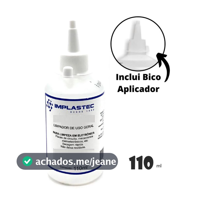 Solvente de Limpeza para Placas Eletrônicas Equipamentos de informática celulares  PCB 110ml