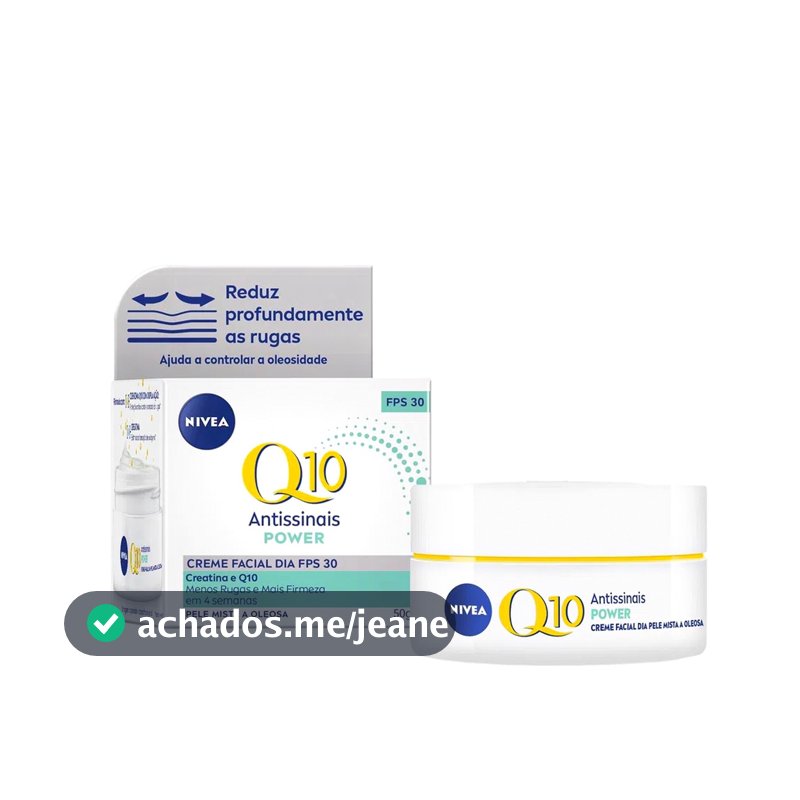 Creme Facial Antissinais Q10 Power Pele Mista a Oleosa Nivea - 50g