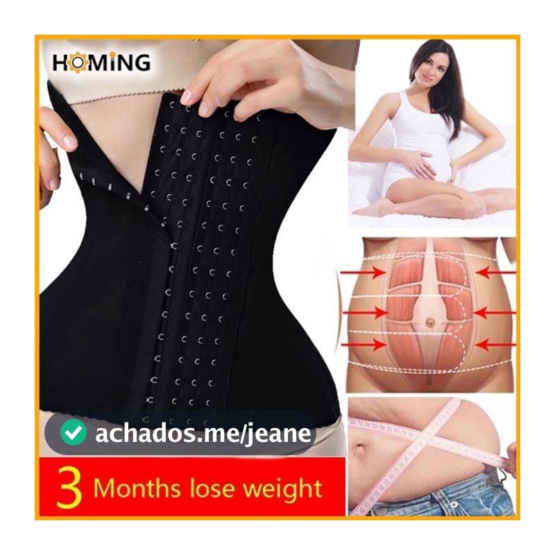 Cinta Modeladora de Cintura Corset Cinta Modeladora Feminina Barriga Pós-Parto