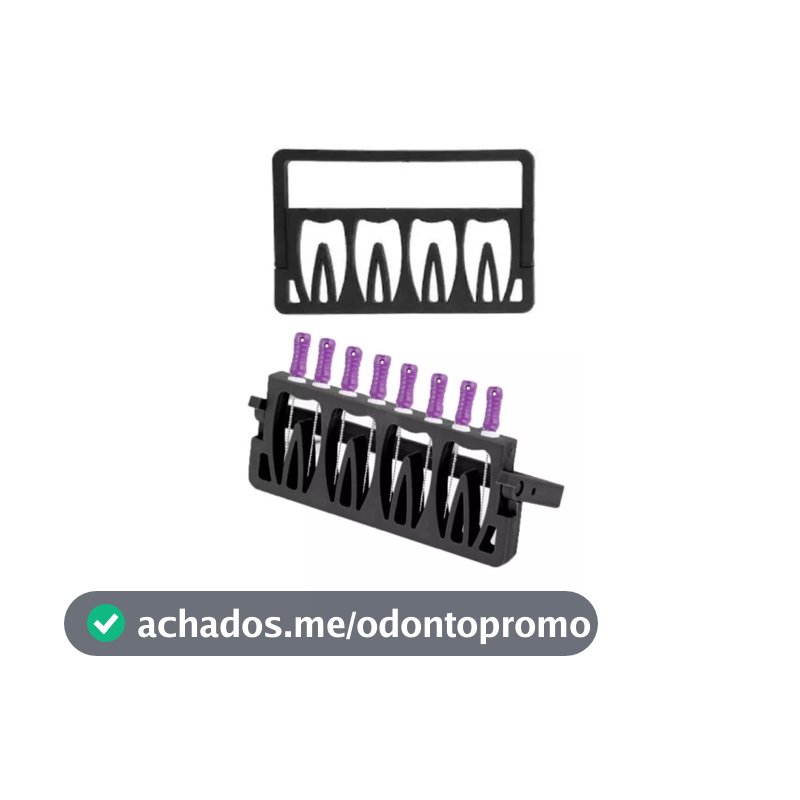 Estojo Porta Limas Endodôntica e Brocas Autoclavável  8 ou 16 furos - Lysanda