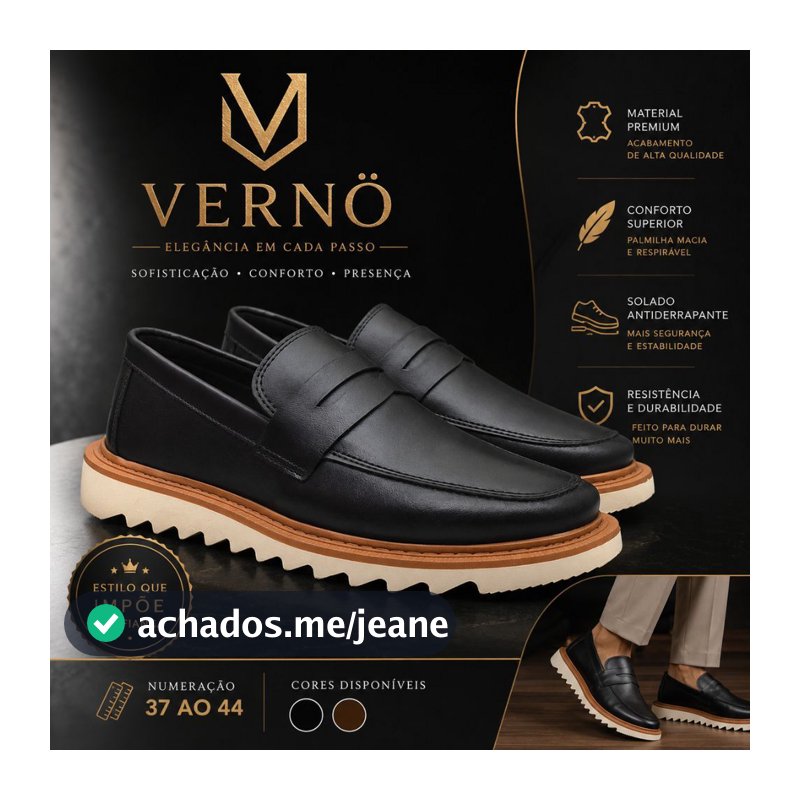 Sapato Social Mocassim Masculino Casual Sola Tratorado Confortável Oxford Moderno Trabalho Dia a Dia