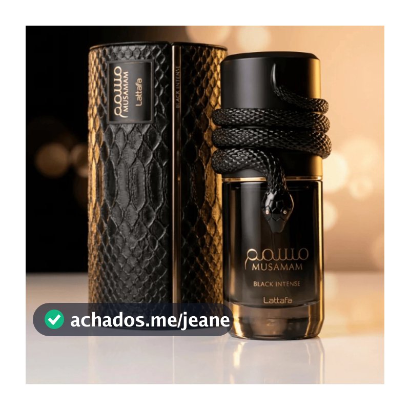 Pefume Árabe Musaman White/Ouro/Preto Intense Eau De Parfum Unissex 100 ML Da família real árabe