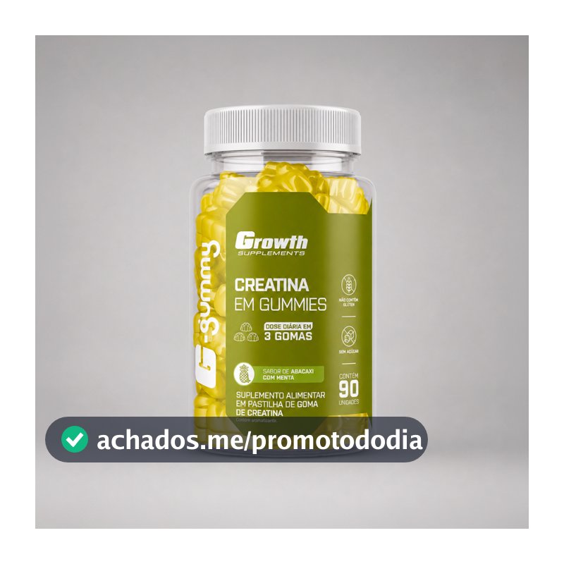 Creatina Gummy 90un Growth Supplements