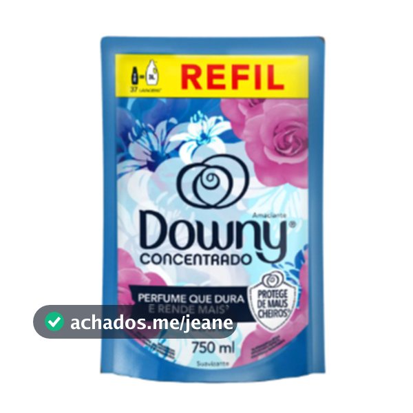 Amaciante de Roupa Concentrado Refil Downy 750ml