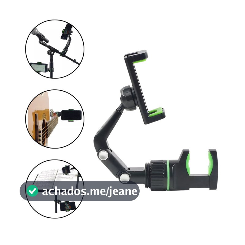 Suporte De Celular Clips Pedestal Violão Microfone veicular Universal mesa guitarra