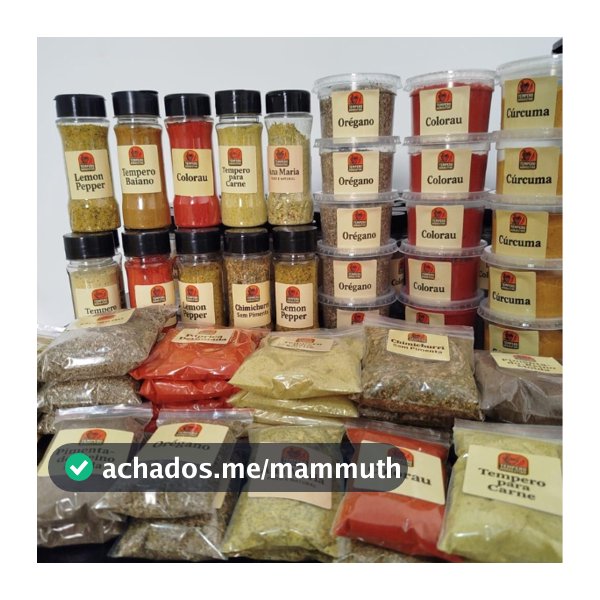 Kit com 20 Temperos e Condimentos Naturais em Sachês Sem conservantes Envio Rápido