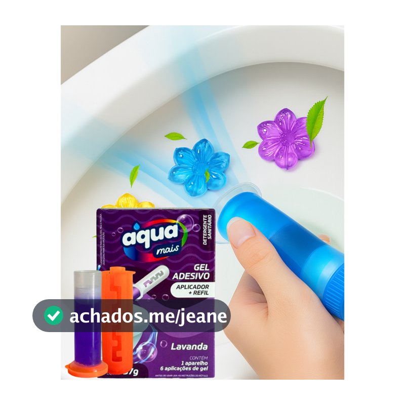 Kit 12 Aplicações Gel Sanitário Fragrâncias florzinha para vaso sanitário