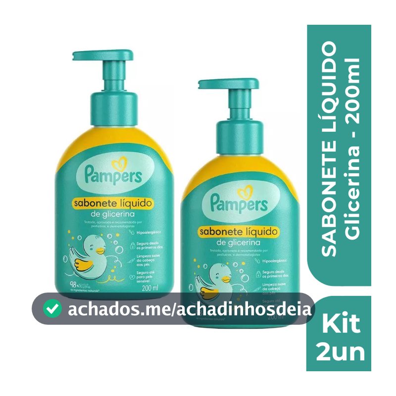 Sabonete Líquido Infantil Pampers Hidratação Suave 200ml