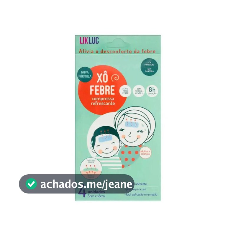 Xô Febre Alivio Da Febre Criança Compressa LikLuc