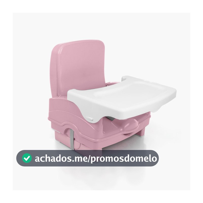Cadeira Refeição Portátil P/ Bebê Voyage Cake Rosa 6M-23 Kg