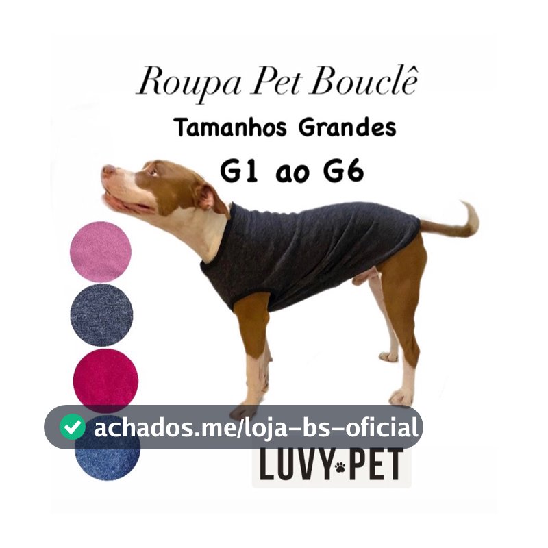 Roupa Pet Cães Porte Grande (Golden, Pitbull, Labrador, Dobermann, Rottweiler, Pastor, etc.)