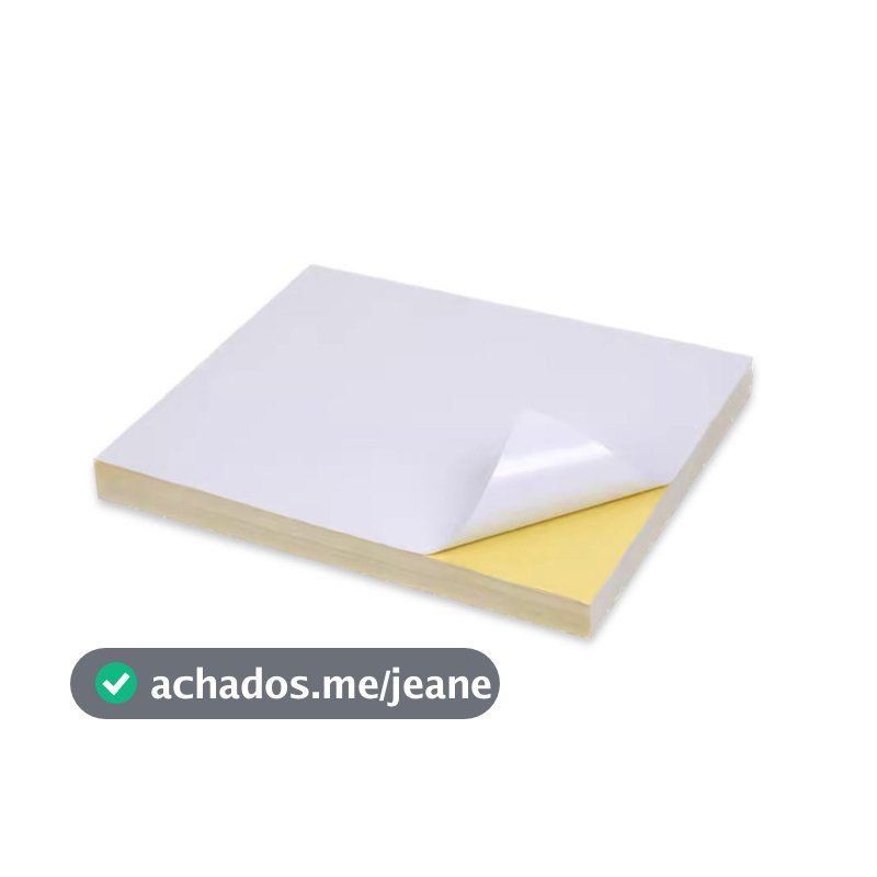 500 Folhas A4 Papel Adesivo Branco Fosco de Etiqueta sem Cortes