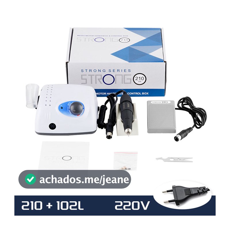Micro Motor Strong 210 40.000rpm  65w Vire Com A Chave Para 110V / 220V