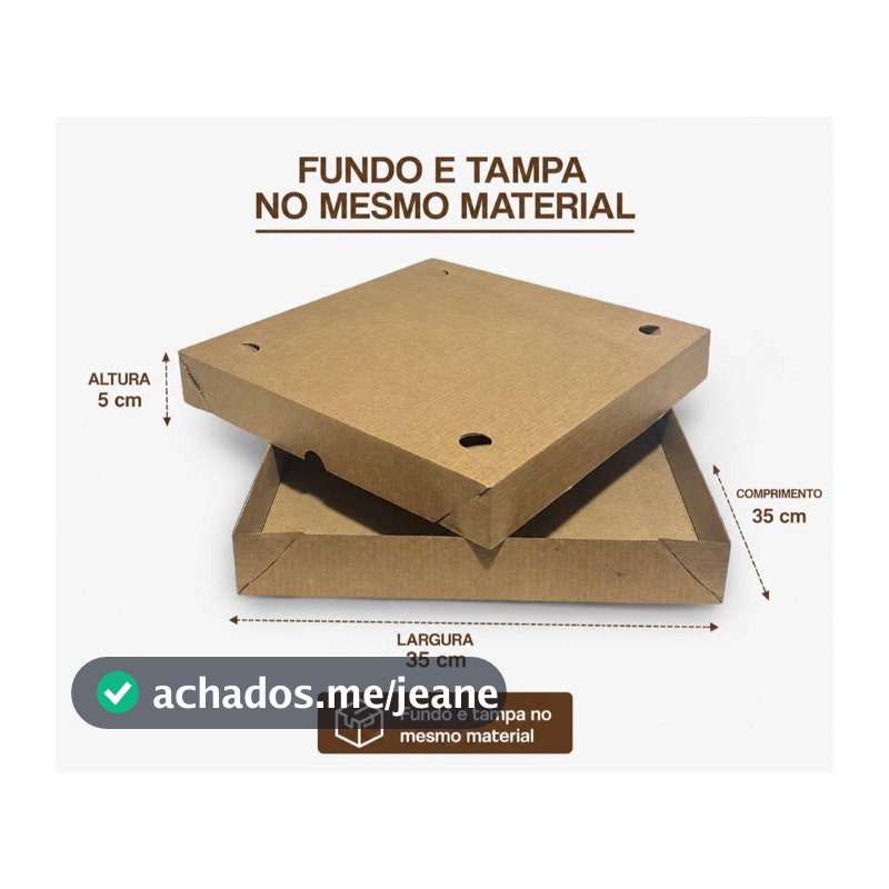 Caixa Transporte 100 Doces ou Salgados 35x35x5 Cm (25 Unidades)