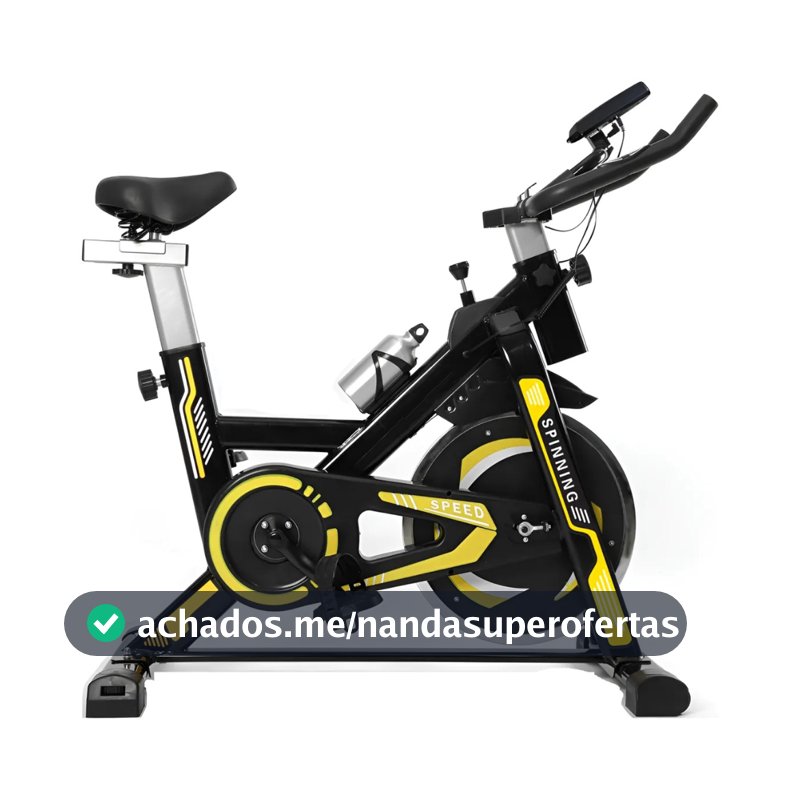 Bicicleta Spinning Ergométrica Exercício Profissional Monitor suporta até 150kg Academia 1.90m