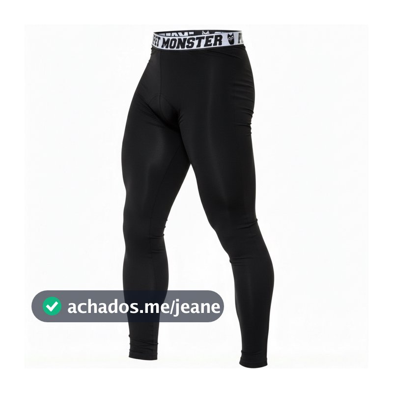 Calça Térmica Segunda Pele Esportivo Masculino Proteção UV50+ Microfibra PitMonster