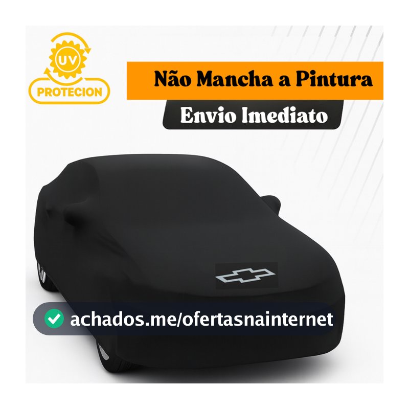 Capa De Carro Onix Com Logo Proteção Uv50+ Tecido Helanca Contra Poeira E Sol