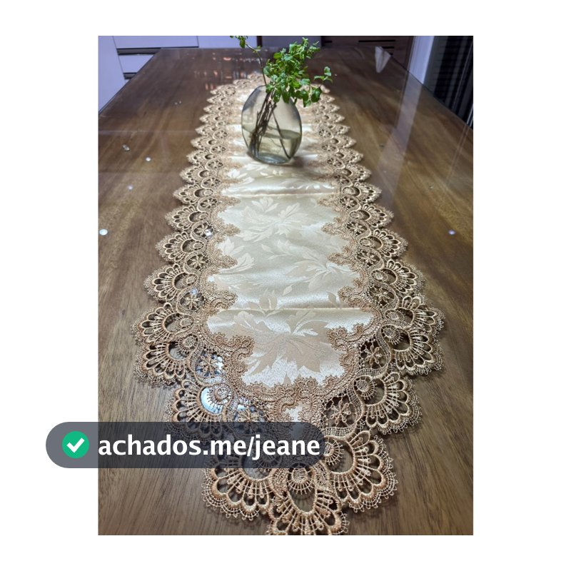 Caminho de Mesa Bordado em Grip DESCRIÇÃO CAMINHO DE MESA Top Ola