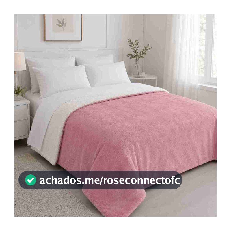 Coberdrom Queen Sherpa Soft 240x210 Premium Dupla Face