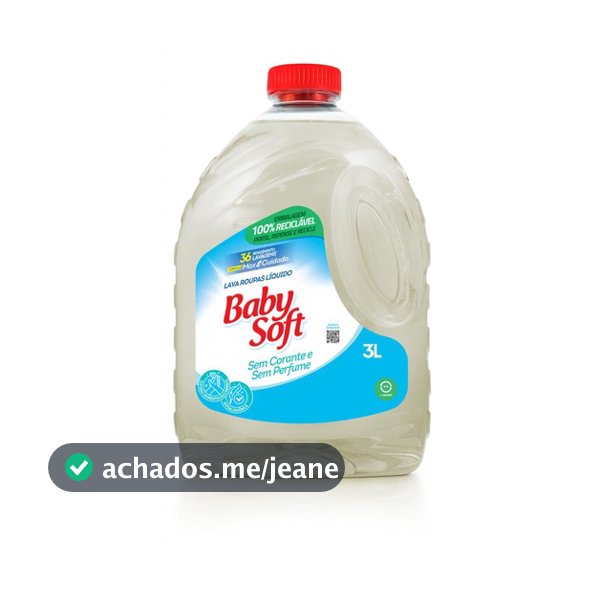 Lava Roupas Hipoalergênico Baby Soft Max Cuidado - 3L