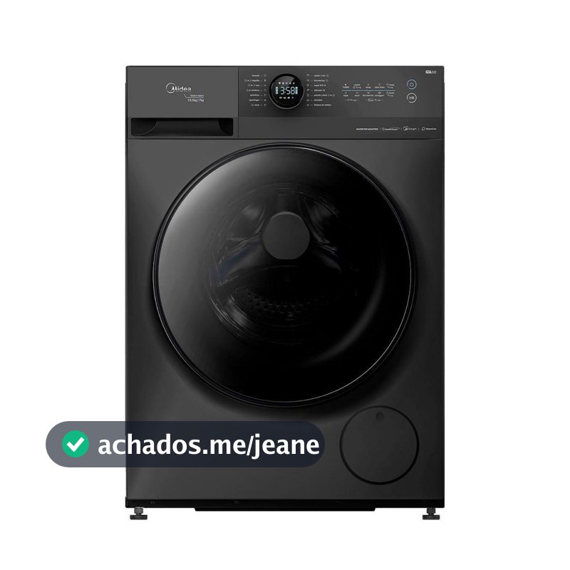 Lava e Seca 10,5kg Midea HealthGuard Titanium Conectada MF200D105WB/GK-02 220V