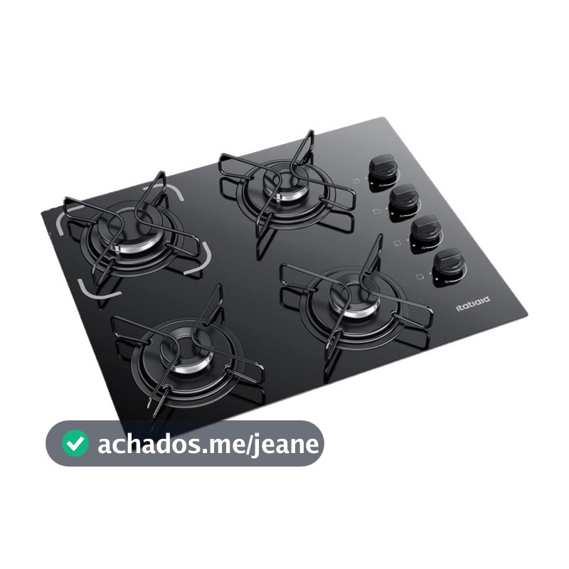 Fogão Cooktop 4 Bocas Bivolt Itatiaia Essencial Preto