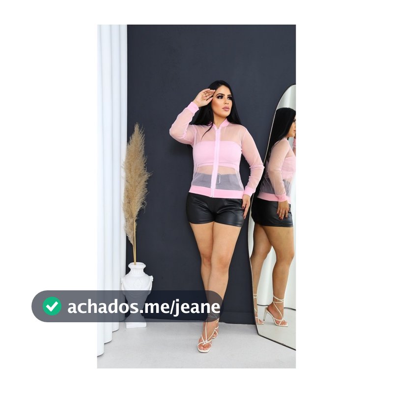 Jaqueta Bomber Feminino de Tule Cristal